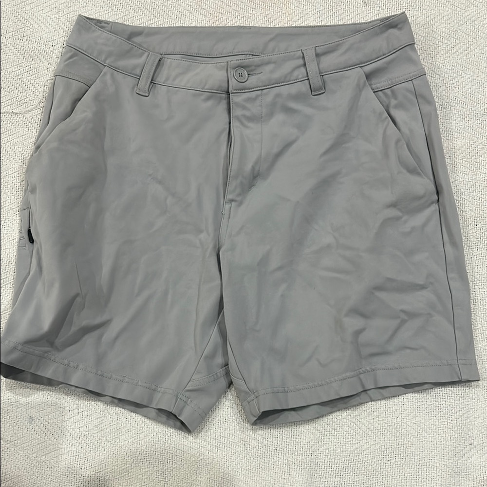 BYLT Basics Gray Flat Front Performance Shorts